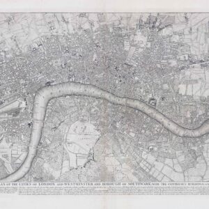 1763 THIS PLAN OF THE CITIES OF LONDON WITH THE CONTIGUOUS BUILDING Rocque