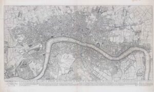 1763 THIS PLAN OF THE CITIES OF LONDON WITH THE CONTIGUOUS BUILDING Rocque