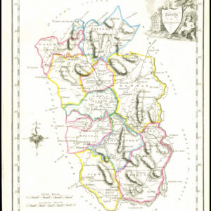 1822 Antique Ireland Irish Map COUNTY OF KILKENNY by John Grierson (IAE19)