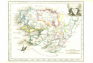 1822 Antique Ireland Irish Map COUNTY OF MAYO by John Grierson (IAE26)