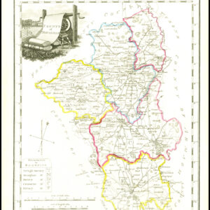 1822 Antique Ireland Irish Map COUNTY OF MONAGHAN by John Grierson (IAE27)