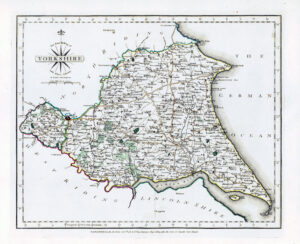 1787 Original Antique Map of EAST RIDING OF YORKSHIRE by John Cary (CM3/43)