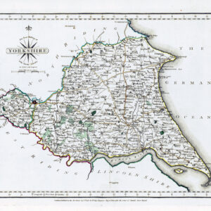 1787 Original Antique Map of EAST RIDING OF YORKSHIRE by John Cary (CM3/43)