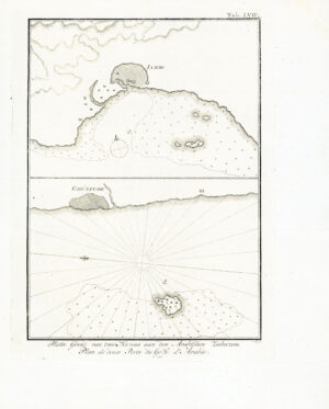 c1776 Antique Map SAUDIA ARABIA Sea Chart Jambo Ghunfude by Neibuhr (SM5-18)