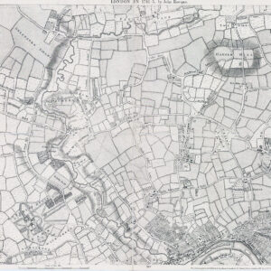1878 Antique Map John Rocque LONDON EALING OSTERLEY BRENTFORD TURNHAM GREEN (14)
