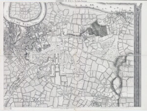 1878 Map Rocque LONDON DEPTFORD GREENWICH BLACKHEATH WOOLWICH ELTHAM SHOOTERS HILL