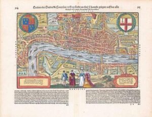 1598 Londen oder Lunden die Haupestatt in Engellande LONDON by MUNSTER  (LM13)