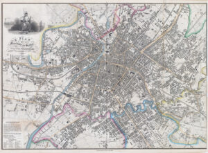 1841 A PLAN OF MANCHESTER AND SALFORD Original Antique Map by J Pigot