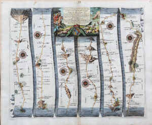 1675 LONDON to BARNSTABLE by Ogilby Andover Warminster Weston Bridgewater Bruton