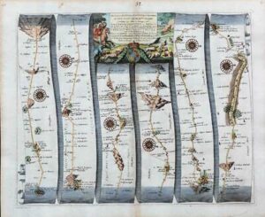 1675 LONDON to BARNSTABLE by Ogilby Andover Warminster Weston Bridgewater Bruton