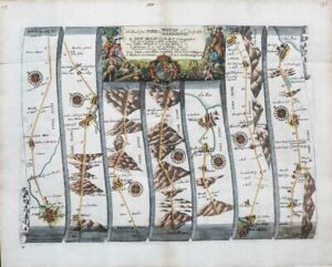 1675 YORK to WHITBY & SCARBOROUGH by Ogilby Yorkshire Pickering Scarborough