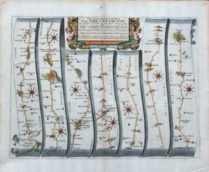 1675 YORK to WEST CHESTER Continuation Ogilby Warrington Stockport Derby Buxton