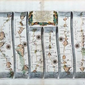 1675 LONDON > ST DAVIDS Ogilby Continuation Monmouth Cardiff Burton Newport