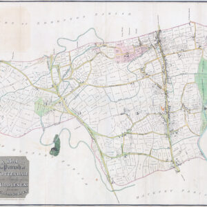 1818 Antique Map of the Parish of Tottenham in the County of Middlesex LONDON