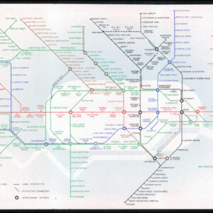 1939 Original Vintage LONDON UNDERGROUND TUBE MAP No 2 by Schleger (LM47A)