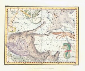 1822 Antique Engraving CELESTIAL CONSTELLATION PEGASUS EQUULEUS (CA-22)