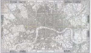 1851 WYLD'S NEW PLAN OF LONDON Exhibition Original Antique folding MAP