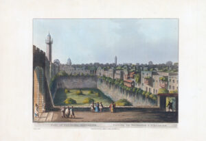 1804 Original Antique Aquatint POOL OF BETHESDA Jerusalem Holy Land Mayer (VP17)