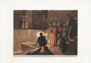 1804 Antique Aquatint TOMB OF JOSEPH OF ARIMATHEA Jerusalem Mayer (VP23)