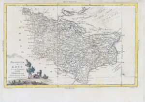 1779 Original Antique Map PROVINCIA DI KENT by Antonio Zatta (LM32-67)
