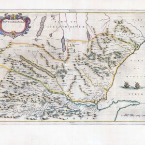 1654 SOUTHERLANDIA SUTHERLAND County in Scotland Map by BLAEU (SB2/54/55)