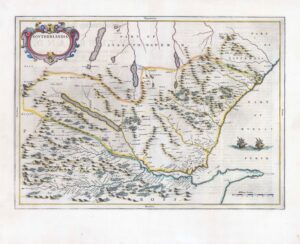 1654 SOUTHERLANDIA SUTHERLAND County in Scotland Map by BLAEU (SB2/54/55)