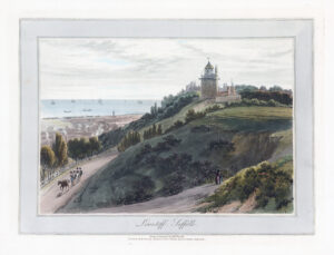 1823 Original Antique Aquatint LOWESTOFT SUFFOLK by William Daniell