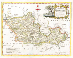 1764 Antique Map of BERKSHIRE by Thomas Kitchin (KCMc2)