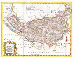 1764 Antique Map of CHESHIRE by Thomas Kitchin (KCMc05)