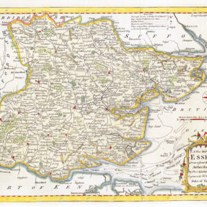 1764 Antique Map of ESSEX by Thomas Kitchin (KCMc12)