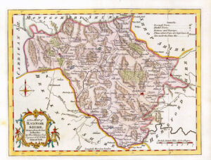 1764 Antique Map of RADNORSHIRE WALES by Thomas Kitchin (KCMc51)