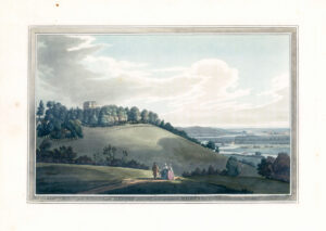 1793 Original antique aquatint HEDSOR LODGE MAIDENHEAD Berkshire