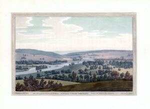 1793 Original antique aquatint FAWLEY COURT & HENLEY River Thames Boydell