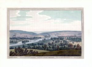 1793 Original antique aquatint FAWLEY COURT & HENLEY River Thames Boydell