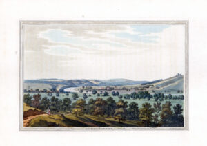 1793 Original antique aquatint PANGBORN Pangbourne Whitchurch Purley BOYDELL