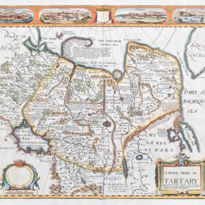 1676 Outstanding Antique Map TARTARY Caspian CHINA John Speed Bassett & Chiswell