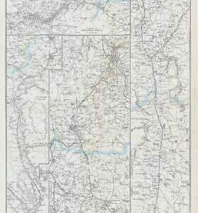 1863 Map GREAT WESTERN RAILWAY Continuation to Bath & Bristol by Weller (DA120)