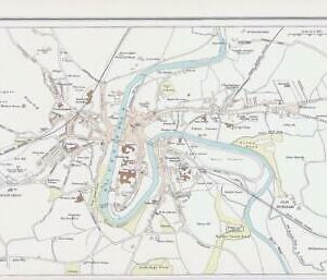 c1885 Map ENGLAND - DURHAM Bartholomew (RA73)