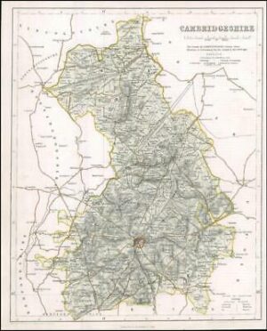 1842 Engraved Map of CAMBRIDGESHIRE by Fisher (FM2/4)