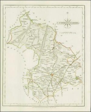 1793 Original Antique MAP of 'CAMBRIDGESHIRE' by John Cary (CM2/4)