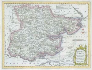 1764 Original Antique Map - ESSEX by Thomas KITCHIN Hand coloured (12)