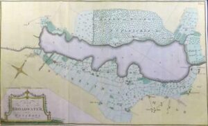 1787 V Large Antique Map - Cumbria TOWN OF BROADWATER Bassenthwaite Lake  (LM5)
