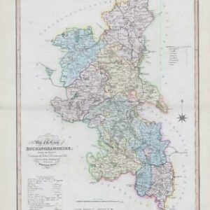1833 Large Engraved Map BUCKINGHAMSHIRE by William Ebden Duncan Colour (DUK20)