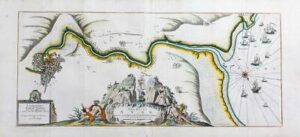 c1693 THE RIVER AVON FROM THE SEVERN TO BRISTOL CITY BRISTOLL Collins Map (LM11)