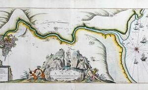c1693 THE RIVER AVON FROM THE SEVERN TO BRISTOL CITY BRISTOLL Collins Map (LM11)