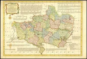 1777 Antique Map of DORSETSHIRE by Emanual Bowen Divided into Hundreds (BCM10)