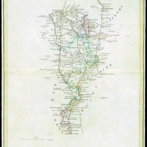 1806 Original Antique Road Map MIDDLESEX > OXFORDSHIRE > WILTSHIRE > GLOUCESTER