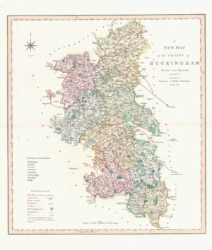 1804 Large Antique Map BUCKINGHAMSHIRE by C Smith (SM2/15)