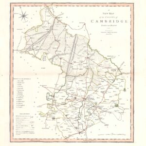 1804 Large Antique Map CAMBRIDGESHIRE by C Smith (SM2/14)