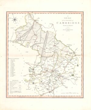 1804 Large Antique Map CAMBRIDGESHIRE by C Smith (SM2/14)